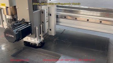 10-20mm Rubber Plate CNC Oscillating Knife Cutting Machine 400W