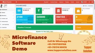 Microfinance Software Demo -  Video on Microfinance Company managed by Micro Loan App Software screenshot 5