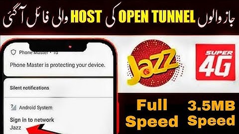 Jazz open tunnel new file Host today
