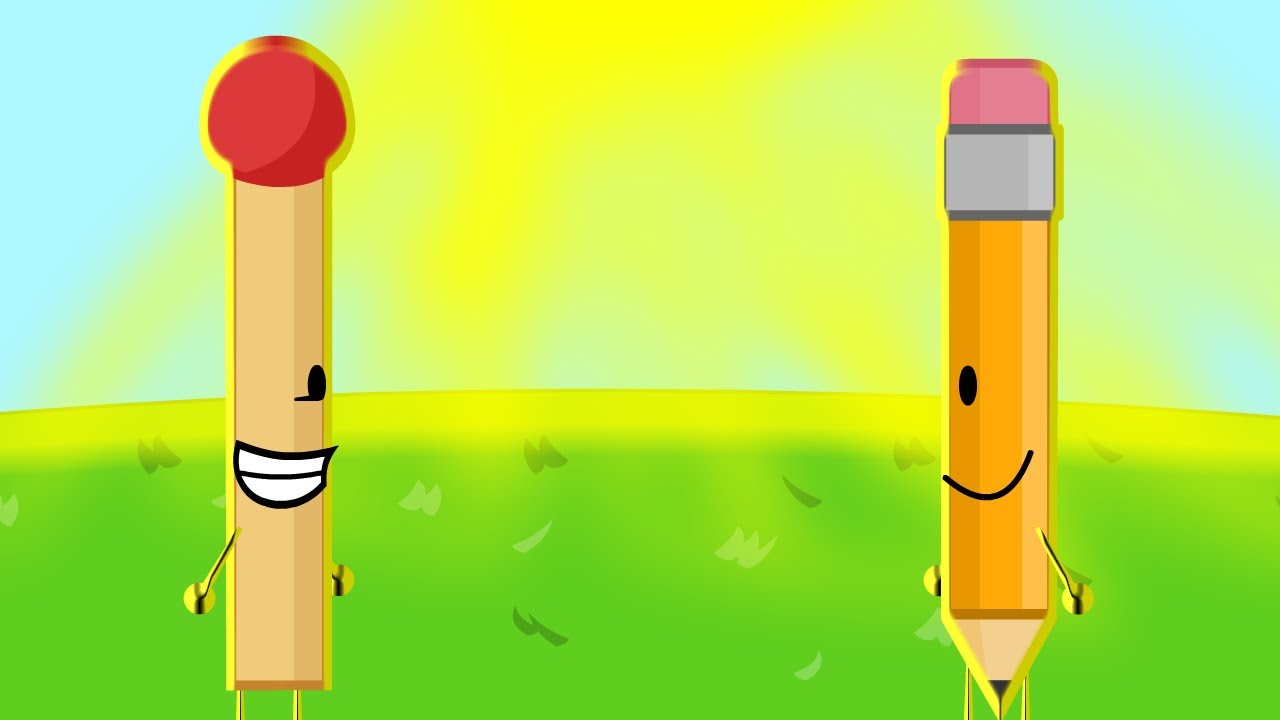 BFDI intro but otamatone background 