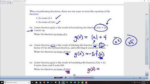 Alg2 Chapter 1-2b Transformations of Absolute Value Functions - Lesson Video 2