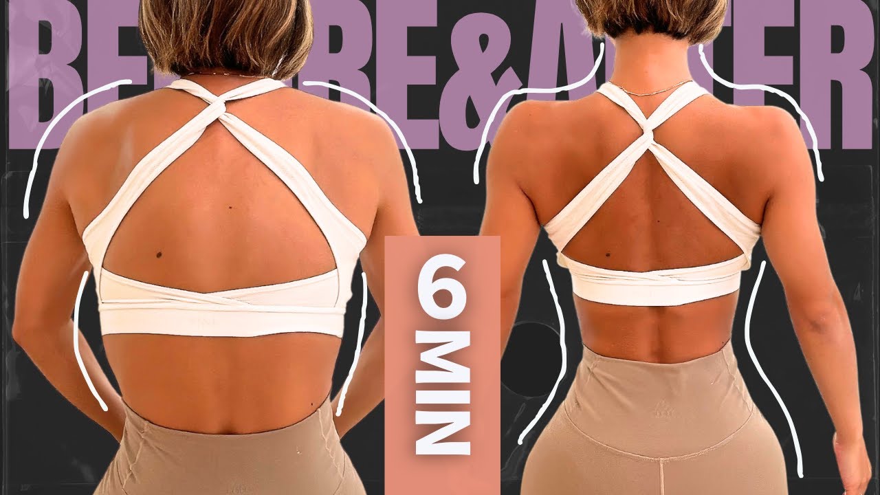 【6MIN】背中美人ボディメイク✨巻き肩改善／二の腕&背中引き締め／立ったままOK！