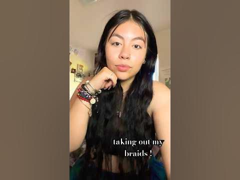  taking out my overnight braids ! #shortvideo #beyourself #braidstyles # ...