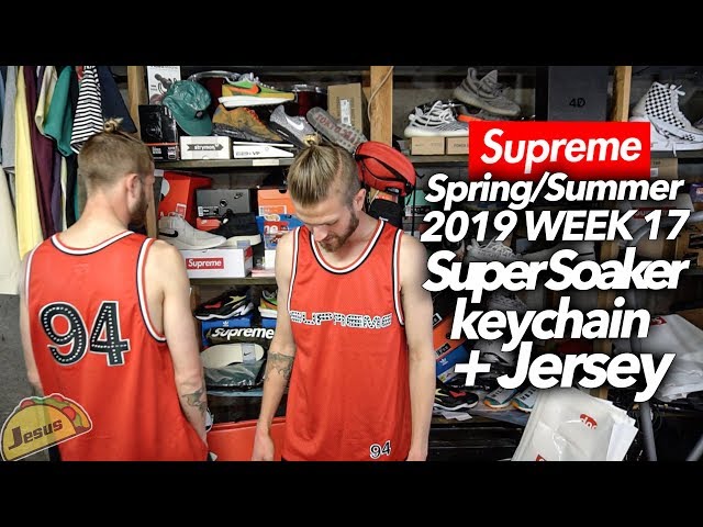 Supreme Rhinestone Basketball Jersey White