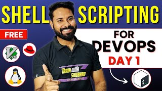 Learn Shell Scripting for DevOps in just 30 Minutes | FREE COURSE (Day 1)