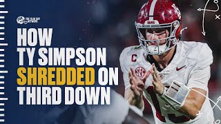 FILM: Alabama vs Georgia - How Ty Simpson Shredded Bulldogs on Third Down