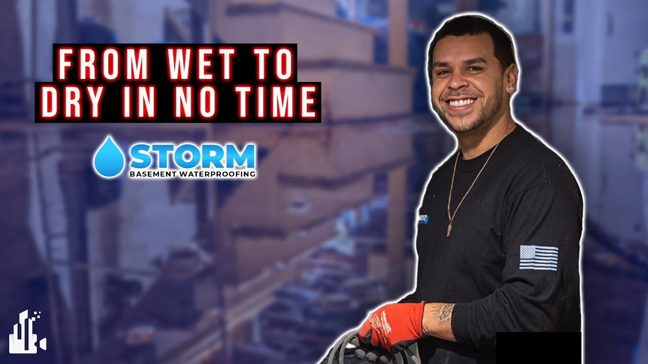 From Wet to Dry in No Time: Our Lightning-Fast Basement Waterproofing - Storm Basement Waterproofing