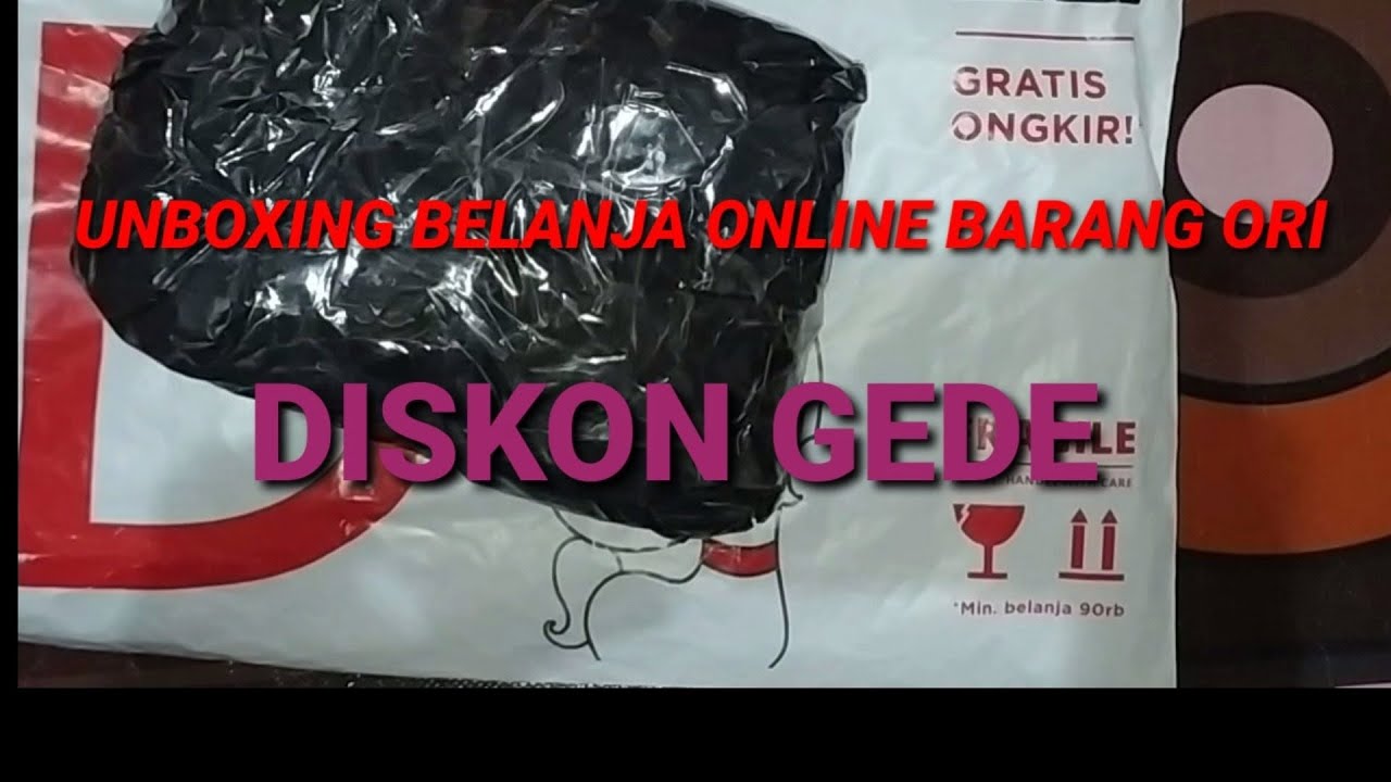 UNBOXING Belanja Online  Barang Ori dan dapet Diskon Gede 