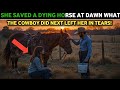 She Saved a Dying Horse at Dawn… What the Cowboy Did Next Left Her in Tears