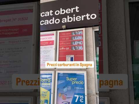 Video I prezzi dei carburanti in Spagna ???