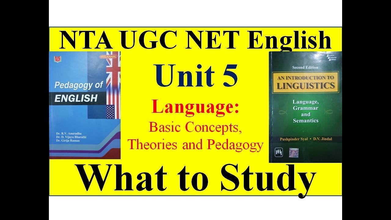 What to study in Unit 5 of NTA UGC NET ENGLISH and which is the Best ...