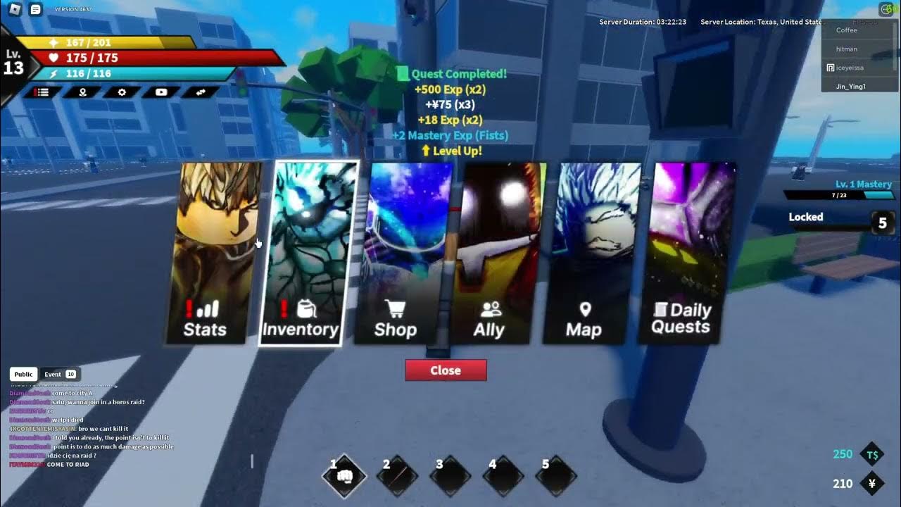 Roblox x3 stats one punch hero youtube