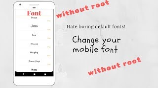 How to Change Fonts in Any Android Phone! (2017-2018) (without root) Techievar screenshot 5