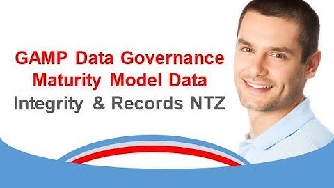 GAMP Data Governance Maturity Model  Data Integrity & Records NTZ