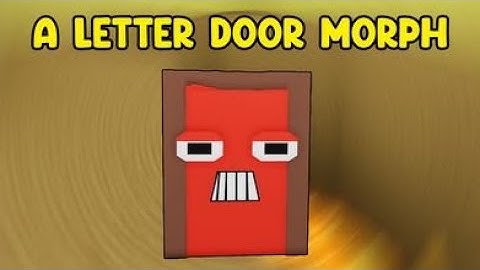 UPDATE - How To Find A LETTER DOOR MORPH in Find The Backrooms Morphs