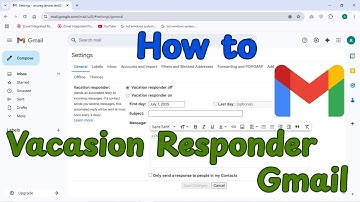 How to Setup Vacation Responder in Gmail