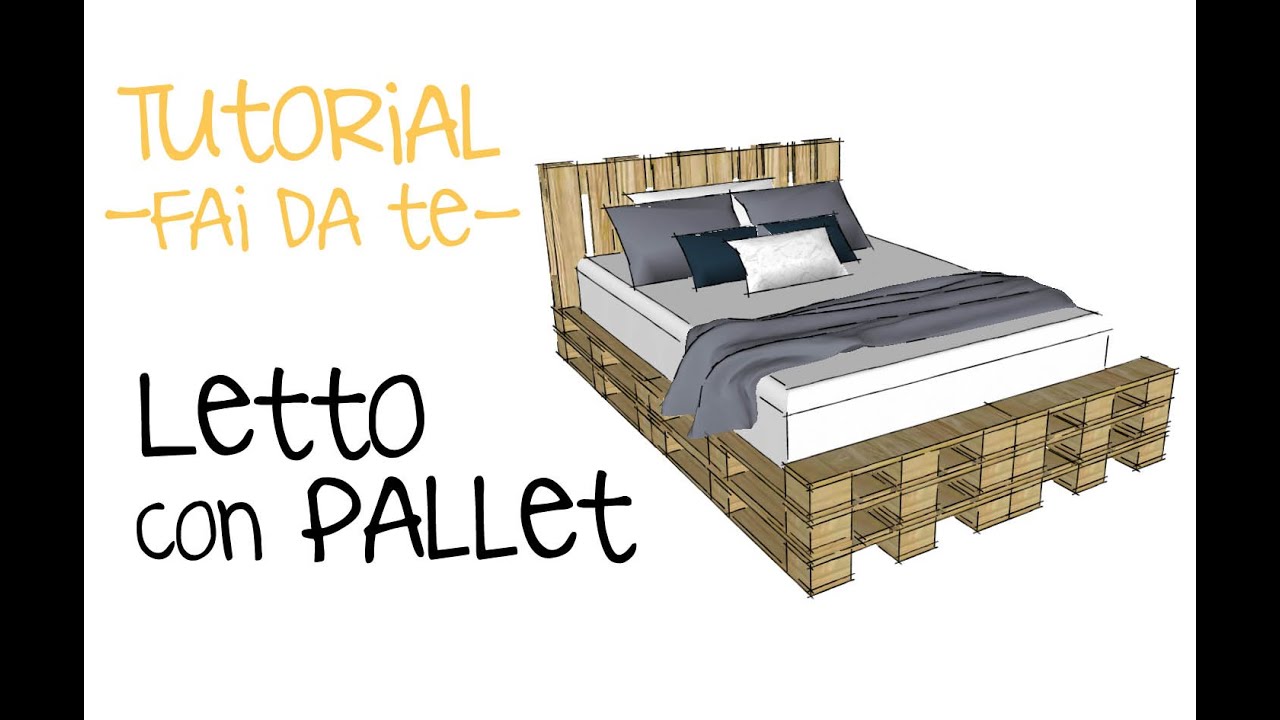 Progettare letto con pallet progetto con bancali fai da te ... Letto coi bancali