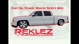 1999-2006 Silverado Sierra Front Tubs Fire Wall Shock Extenders Hood Strut Kit