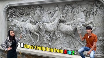 Spend 30 days building a relief painting for his lover