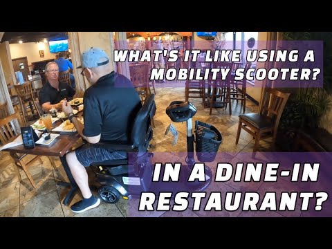 Using a Mobility Scooter in a Restaurant