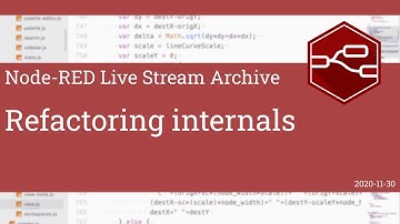 Refactoring internals - developing node-red stream - 30th November 2020