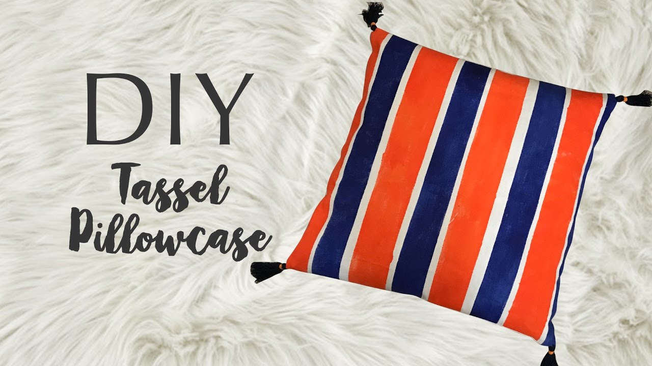 DIY Tassel Pillow Easy Summer Decor YouTube