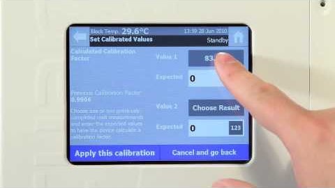 Stuart SMP40 Automatic Melting Point Unit: Calibration