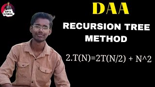 Solve T(n)=2T(n/2)+n^2 using Recursion Tree Method #Design_and_analysis_of_Algorithm
