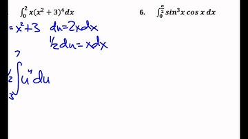 Calculus Unit 5.5 Integration by Substitution Change of Bounds