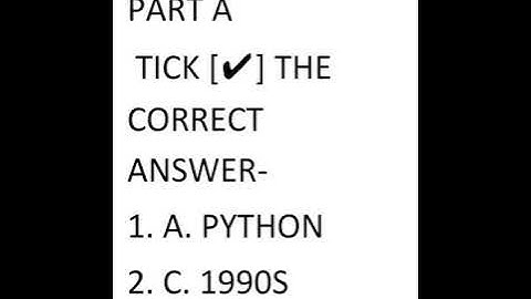 CHAPTER 9 CLASS 8 PYTHON INTRODUCTION Answer Key IT PLANET  by aarti arora