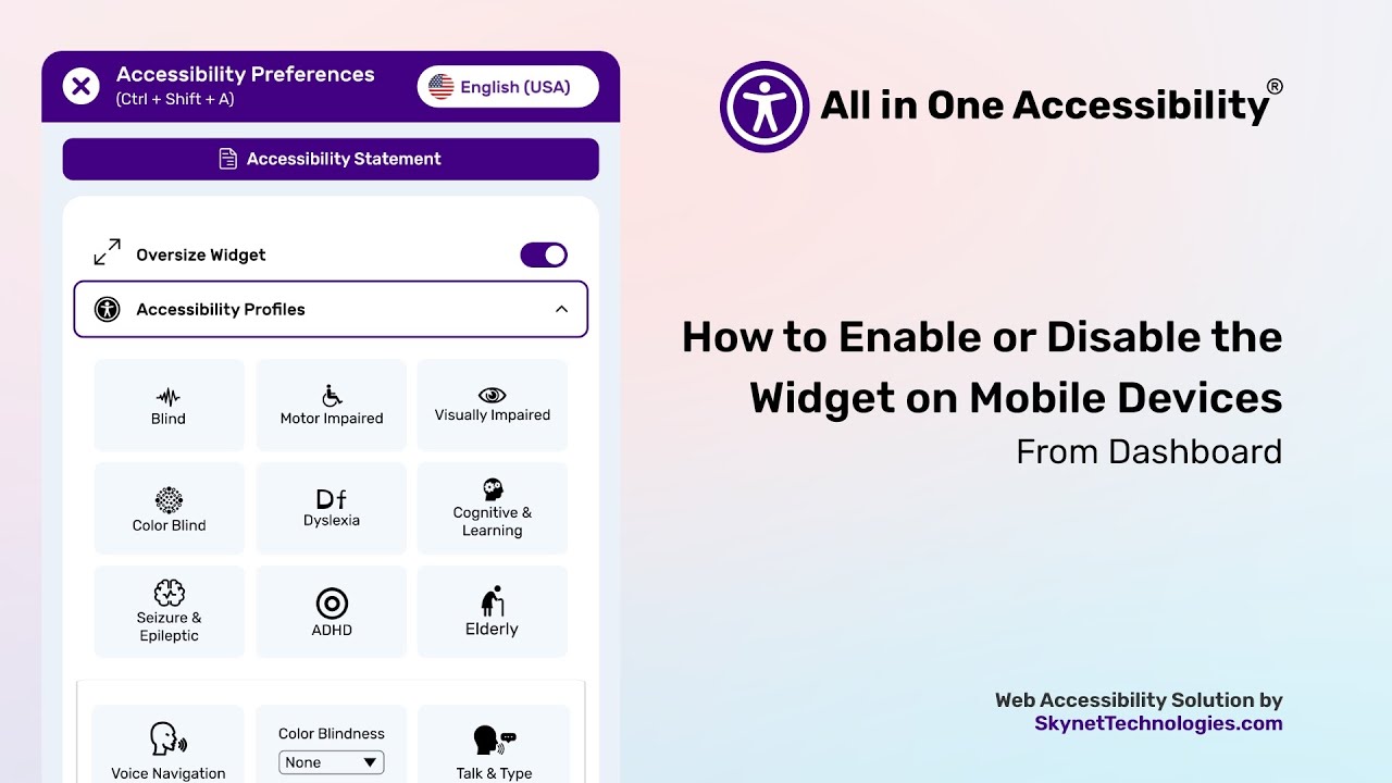 How to Enable or Disable the Accessibility Widget on Mobile Devices ...