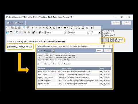 Auto-Generate HTML Tables for Emailing Report Data