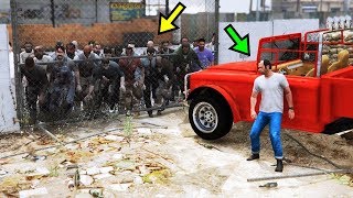 Тревор жынды зомбилерден таяқ жеді | GTA 5