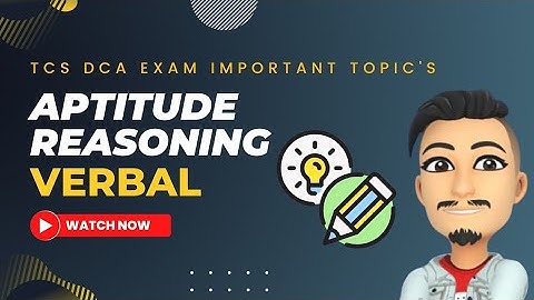 TCS DCA APTITUDE MOST IMPORTANT QUESTIONS