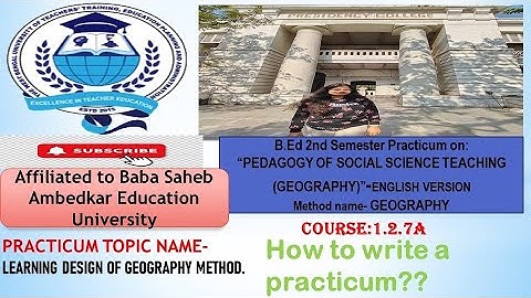 How to Write a Practicum