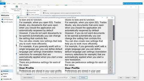 How to translate PDF files in SDL Trados Studio 2019 2