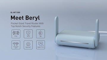 Beryl (GL-MT1300) Pocket-Sized Travel Router With Top-Notch Security Features
