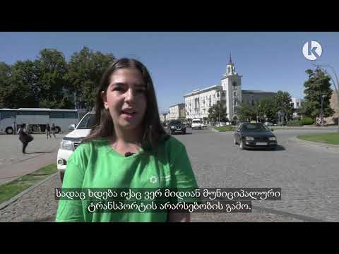 თამთა ყარაულაშვილი ტრანსპორტზე