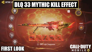 *NEW* Codm Mythic DL Q33 Lotus Flames Kill Effect Gameplay