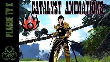 GW2: CATALYST ( Elementalist ) All animations - Guild Wars 2 End of Dragons