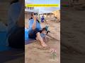 مریم نور به همراه همسر و پسرش در ساحل   