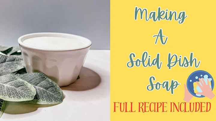 Making Solid Dish Soap - Full Recipe Included - @bellalunasoapery #soap