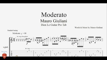 Mauro Giuliani - Moderato - Guitar Tabs