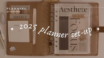 2025 a5 planner setup ✎ᝰ📓. ݁₊ ⊹