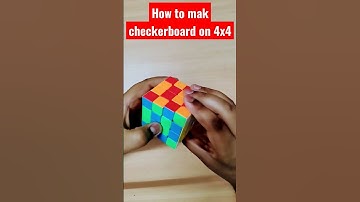 How to make checkerboard pattern on 4x4 in easy way #shorts