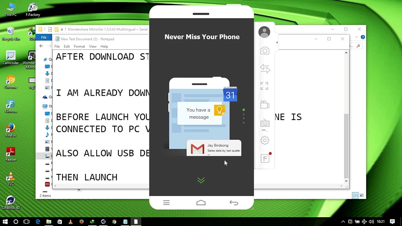 How to share or control your mobile screen by pc or laptop ? - YouTube