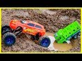 Lightning McQueen Rescue Construction Vehicles | Fire Truck, Dump Truck, Garbage Truck | Toy For Kid