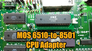 Installing a MOS 6510 adapter with a Commodore 16, 116, or Plus/4
