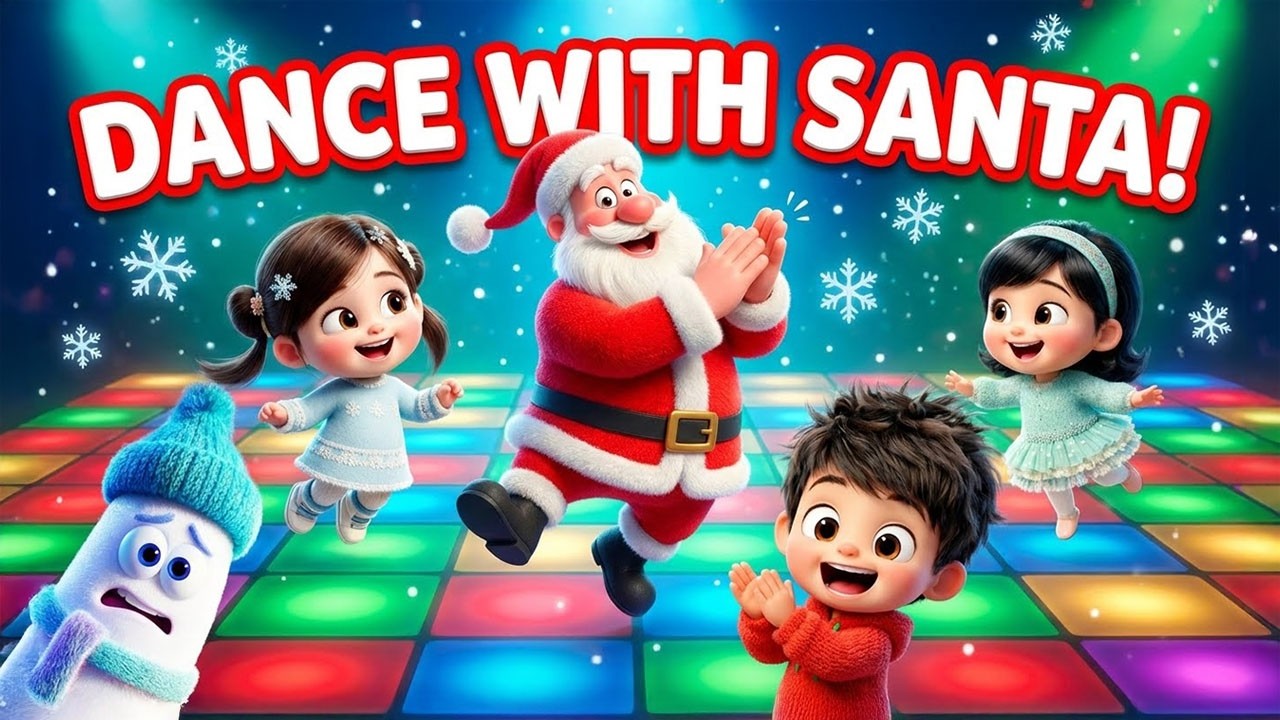 Santa Dance Party 🎅 ️ | Christmas Dance Song for Kids | Bubble Topia ...