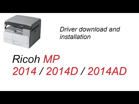 Ricoh MP 2014 / 2014D / 2014AD Driver Download and Installation || Teach World ||